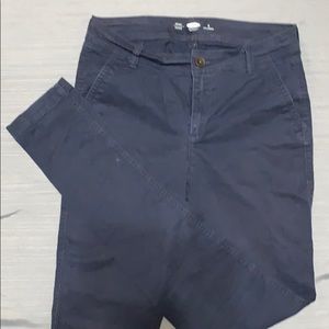 Old Navy blue chino ladies pants- 4 tall